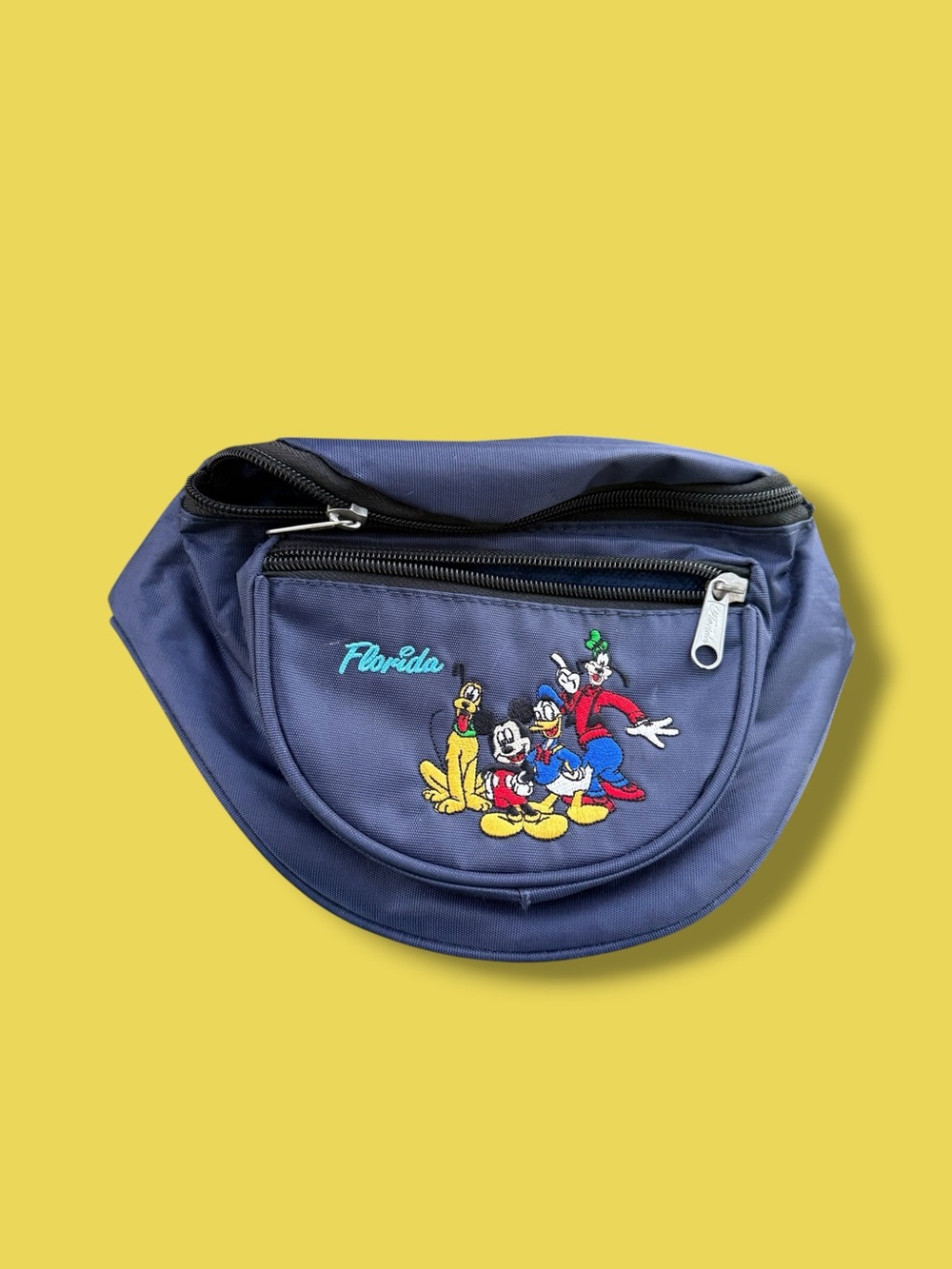Blue Disney Character Embroidered Fanny Pack - Unbranded